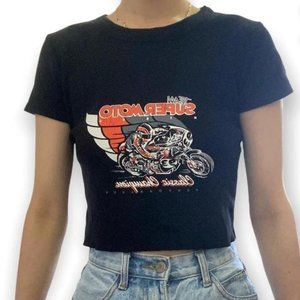 Brandy Melville John galt super moto graphic tee